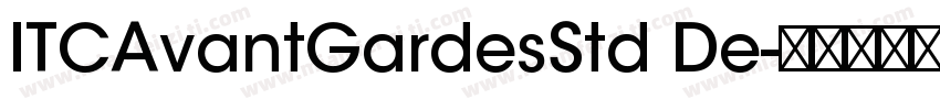 ITCAvantGardesStd De字体转换
